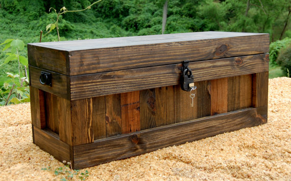 large wooden trunks and chests